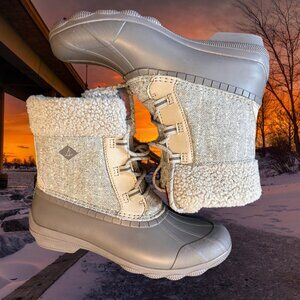 Sperry Duck Boots, Women's, Gray 9